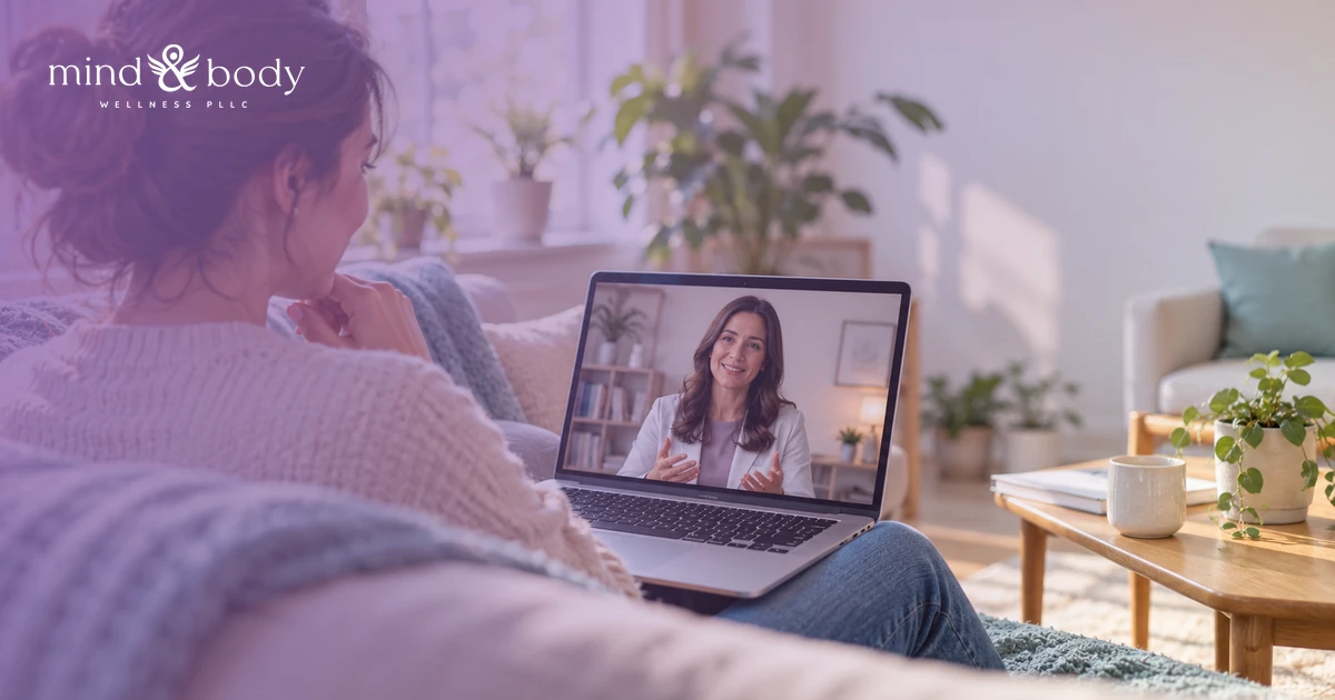 Online anxiety treatment through telehealth psychiatric care